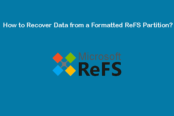 Guide to Recovering Data from a Formatted ReFS Partition