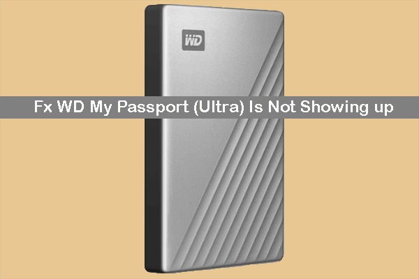 WD My Passport (Ultra) Is Not Showing up: Data Recovery & Fixes