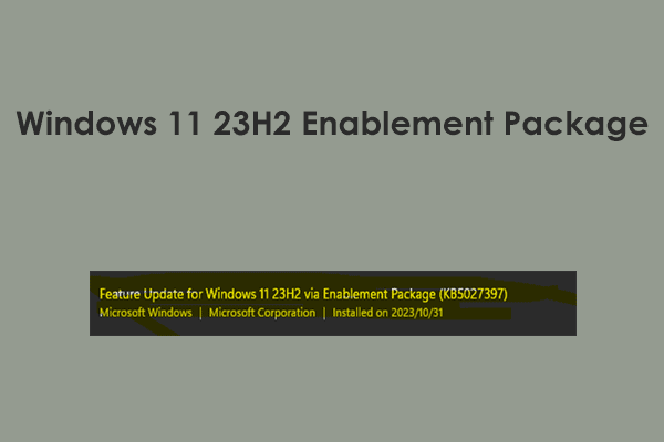 How to Install Windows 11 23H2 Enablement Package via Settings