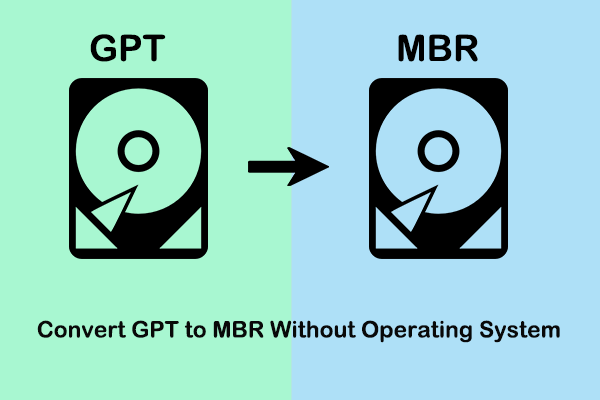 Convert GPT to MBR Without Operating System (2 Methods)