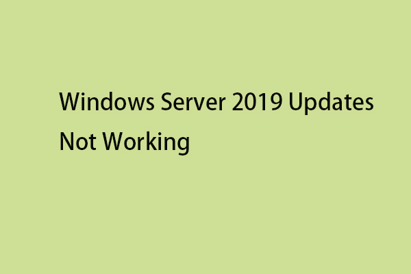 Windows Server 2019 Updates Not Working? Here Are the Fixes!