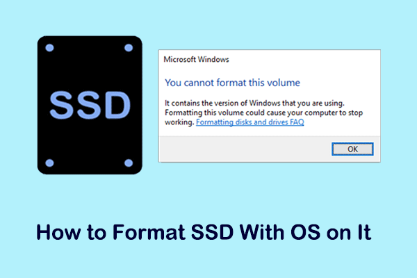 How to Format SSD With OS on It (2 Reliable Ways)