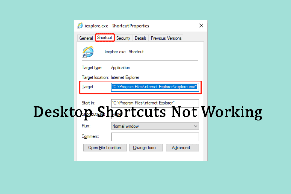 4 Solutions to Resolve Desktop Shortcuts Not Working Issue