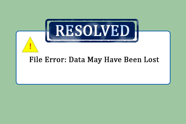 File Error: Data May Have Been Lost in Excel? Three Solutions