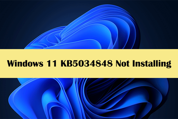 How to Fix Windows 11 KB5034848 Not Installing