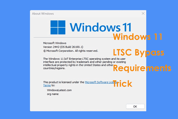 Windows 11 LTSC Bypass Requirements Trick: Install OS Easily