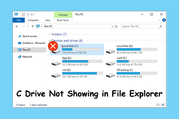 Easy Fixes: C Drive Not Showing in File Explorer