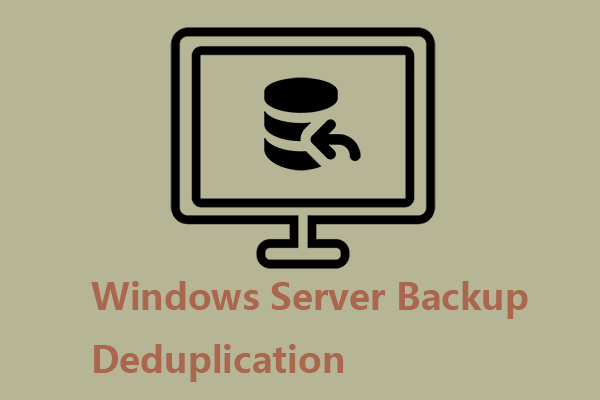 What Is Windows Server Backup Deduplication? How to Use It?