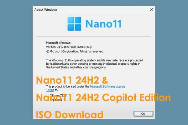 Nano11 24H2 & Nano11 24H2 Copilot Edition | Download & Install