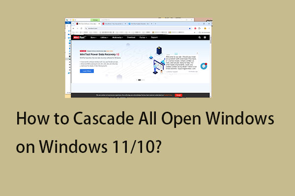 How to Cascade All Open Windows on Windows 11/10?