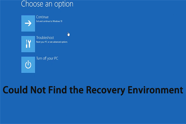 3 Best Fixes for Could Not Find the Recovery Environment