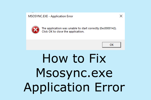 Msosync.exe Application Error: What It Is & How to Fix It