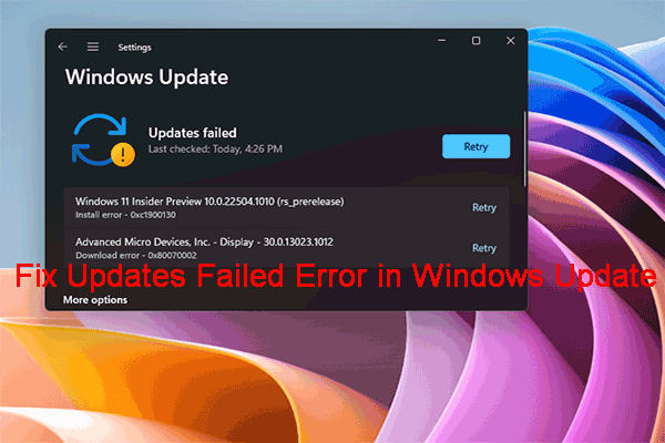 ¿Cómo solucionar el fallo al actualizar en Windows Update en Windows 11/10?