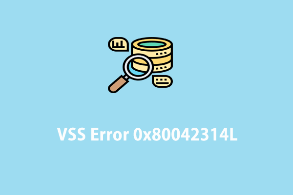 Full Fixed – Volume Shadow Copy Service Error 0x80042314L