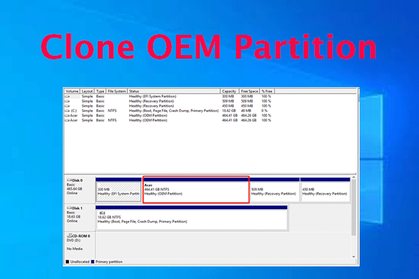 How to Clone OEM Partition on Windows 10/11? [Full Guide]