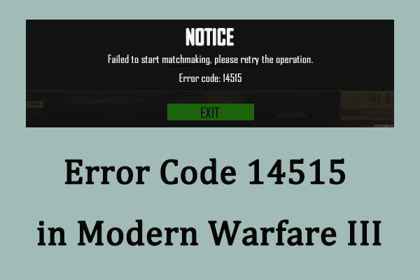 Full Guide to Fix Error Code 14515 in Modern Warfare III