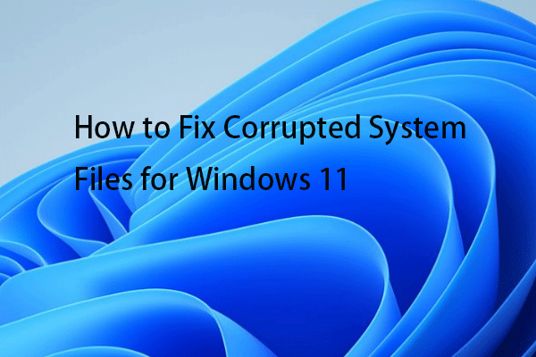 How to Fix Corrupted System Files for Windows 11?