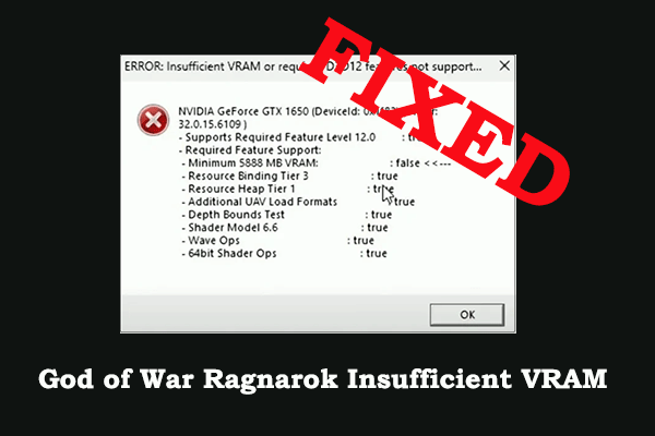 God of War Ragnarok Insufficient VRAM Error | Best Fixes