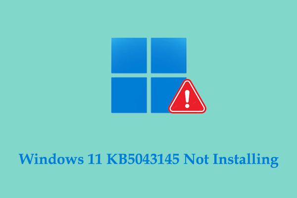 Windows 11 KB5043145 Not Installing | 5 Best Practices