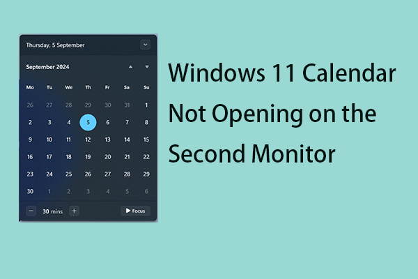 Fix Windows 11 Calendar Not Opening on the Second Monitor