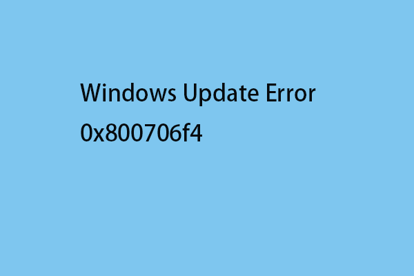 How to Fix the Windows Update Error 0x800706f4?