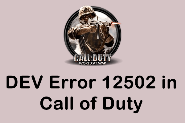 DEV Error 12502 in Call of Duty: 4 Ways to Fix It Easily