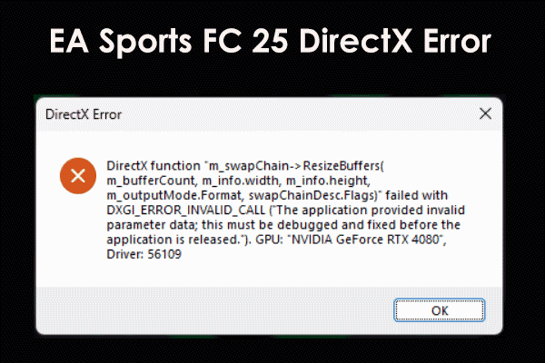 EA Sports FC 25 Not Launching with DirectX Error? How to Fix?