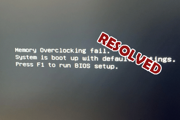 How to Fix Memory Overclocking Fail Error on PC? Guide Here