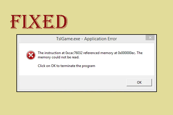 Guide to Fix TslGame.exe Application Error in PUBG in Windows