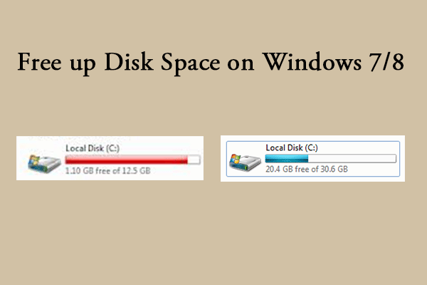 [5 Methods] How to Free up Disk Space on Windows 7/8