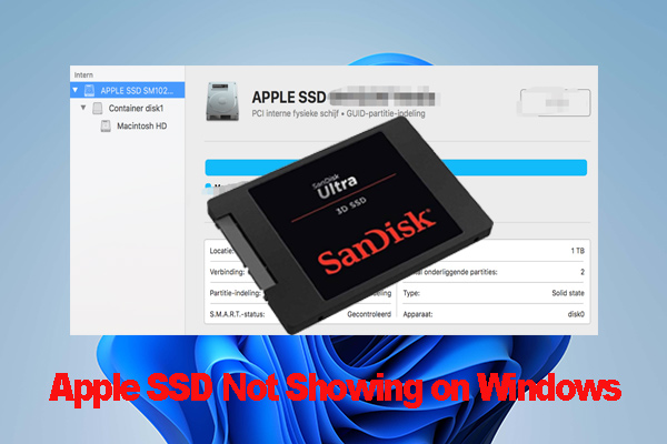 Quickly Fix Apple SSD Not Showing on Windows 10/11