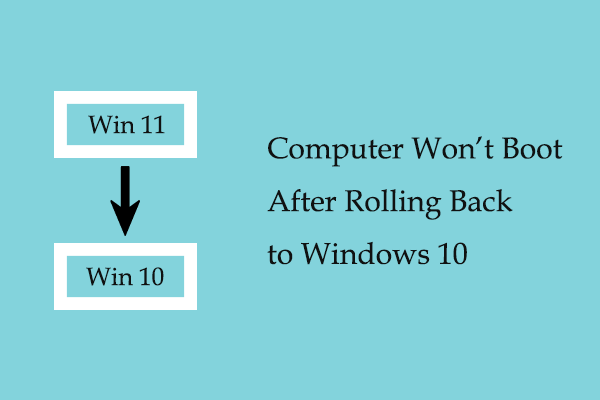 Fix Guide: Computer Won’t Boot After Rolling Back to Windows 10