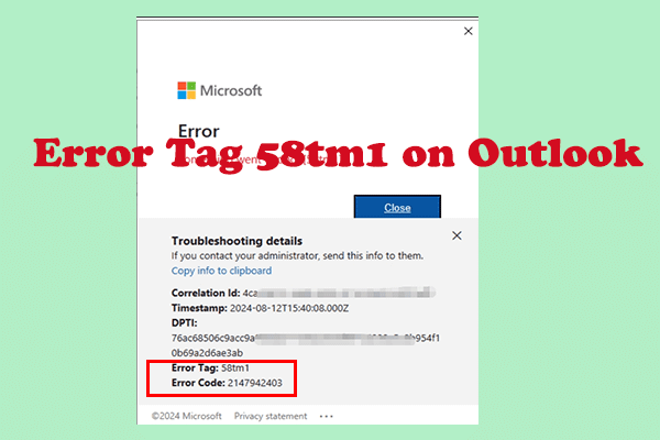 Easy Approaches for Fixing Error Tag 58tm1 on Outlook App