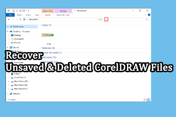 Comment récupérer un fichier CorelDRAW non enregistré ou supprimé?