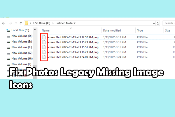 2 Solutions for Photos Legacy Missing Image Icons on Windows