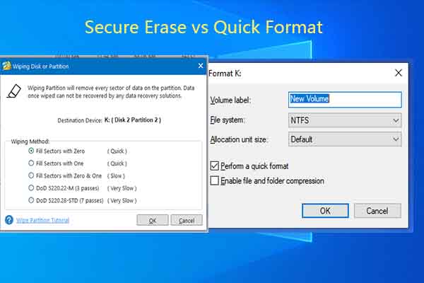 Secure Erase vs Quick Format: Reveal All Must-Know Facts