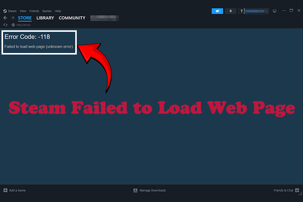 Resolved! Steam Failed to Load Web Page with Error Code 310/118